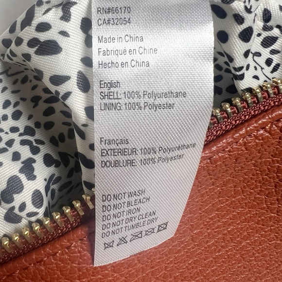 •MALI + LILI• Anthropologie The Aria Convertible Sling Bag in Cognac Brown Vegan - Picture 13 of 14